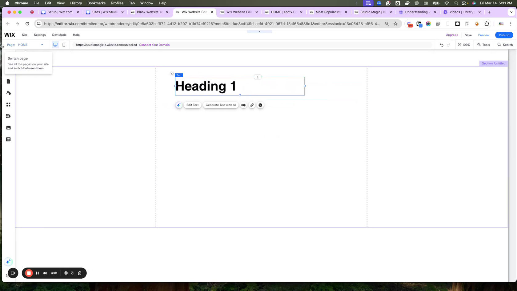 LEVEL 1: *Start Here* Wix Classic Page Editor Basics 📚